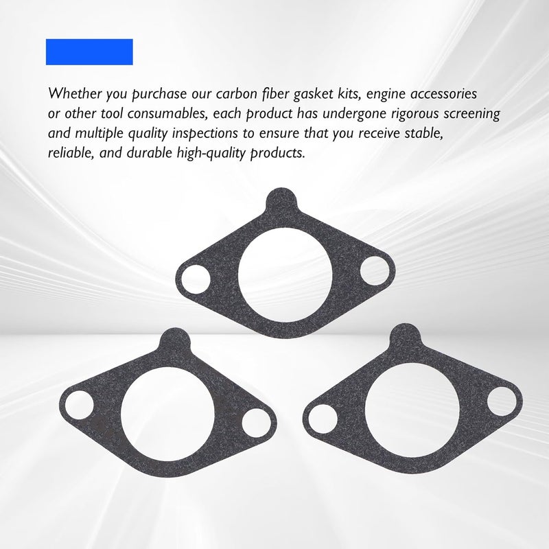 OXCANO JN6-13567-00 3 PCS G29 Carburetor Joint Gasket Compatible with Yamaha Golf cart G16 G16A G17 G18 G19 G20 G21 G22 G22A-G27 G29 Drive, Yamaha Gas 4-Cycle Engines Club car 1995-present - Image 3